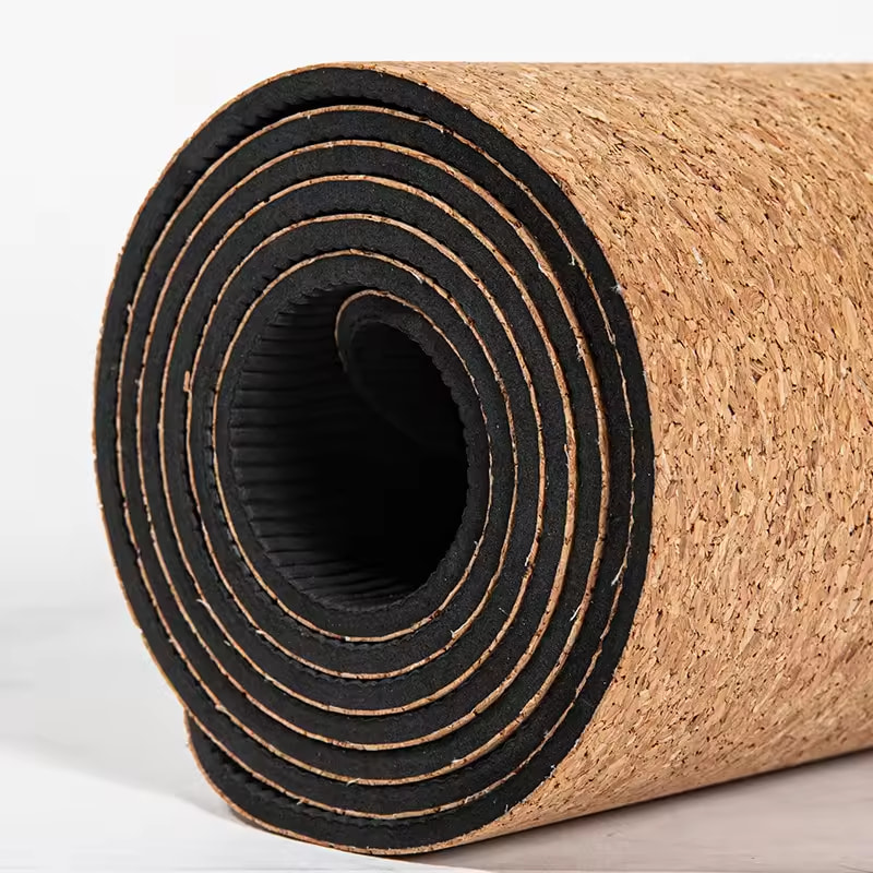 Natural Recyclable Cork Yoga Mat 