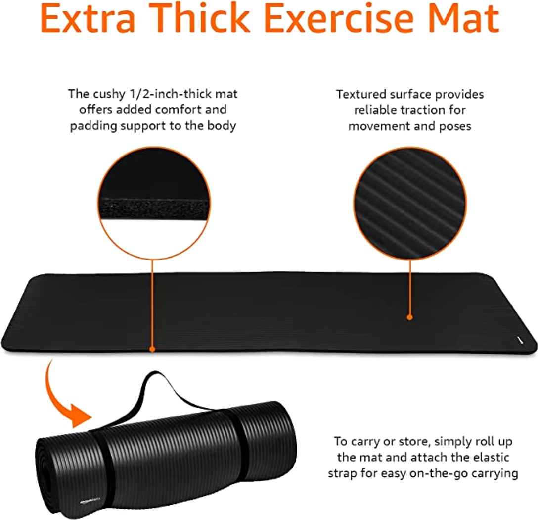 1/2-inch Extra Thick Yoga Mat