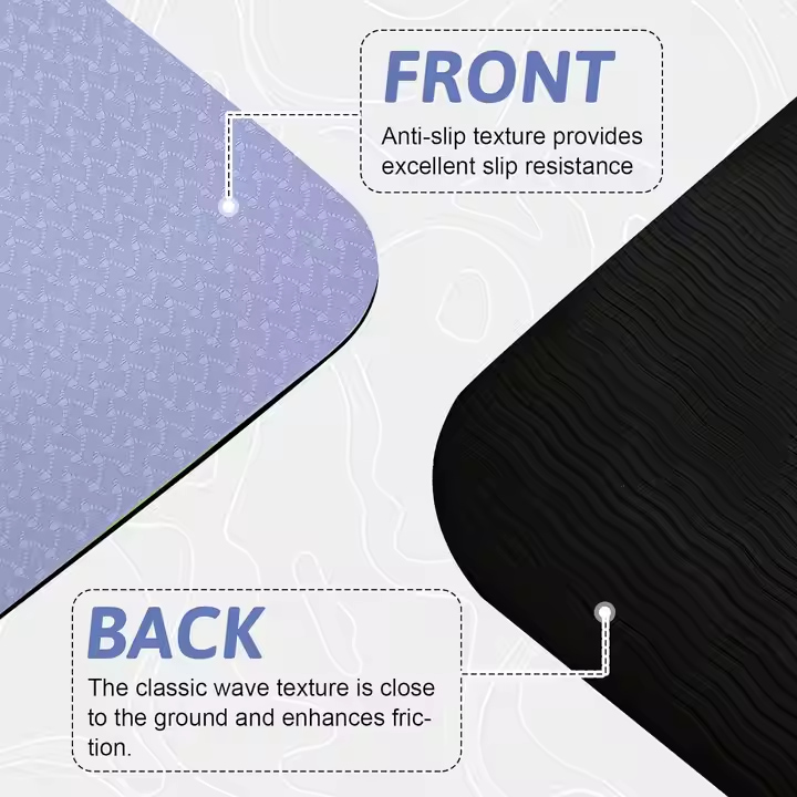 Lightweight and foldable yoga mats